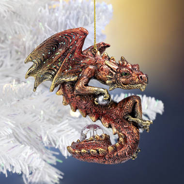 Design Toscano 3 Piece Three Dragon Virtues Holiday Ornament Set